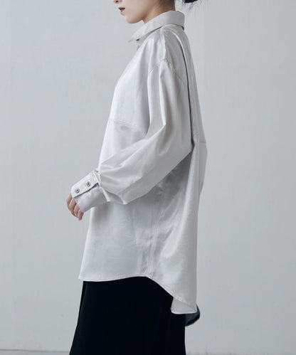 緞面皮質感襯衫