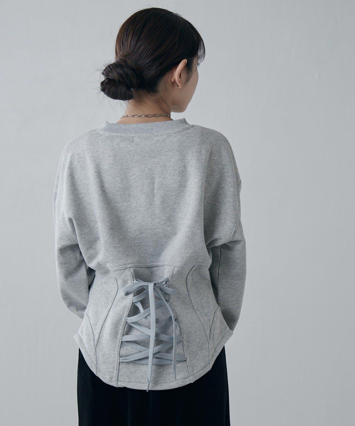 束身衣風格衛衣套頭衫