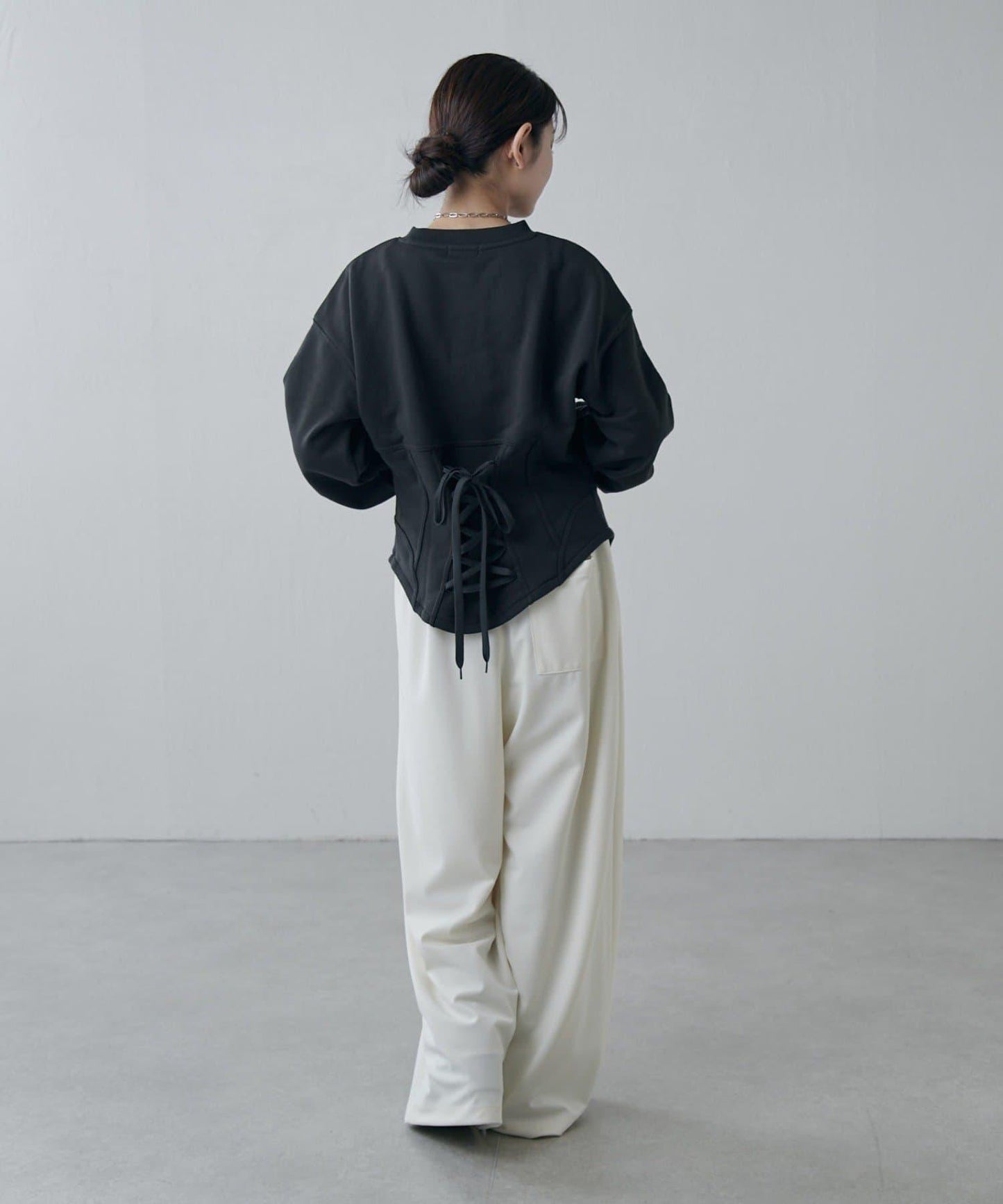 束身衣風格衛衣套頭衫