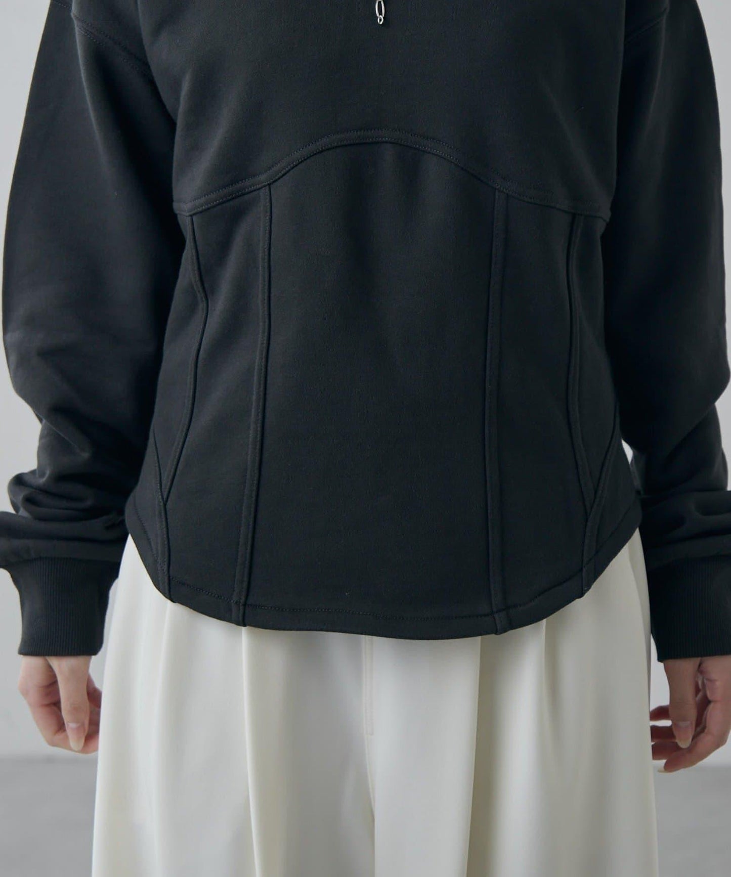 束身衣風格衛衣套頭衫