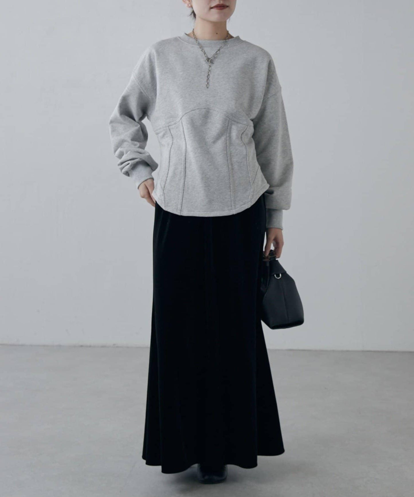 束身衣風格衛衣套頭衫