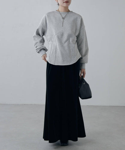 束身衣風格衛衣套頭衫