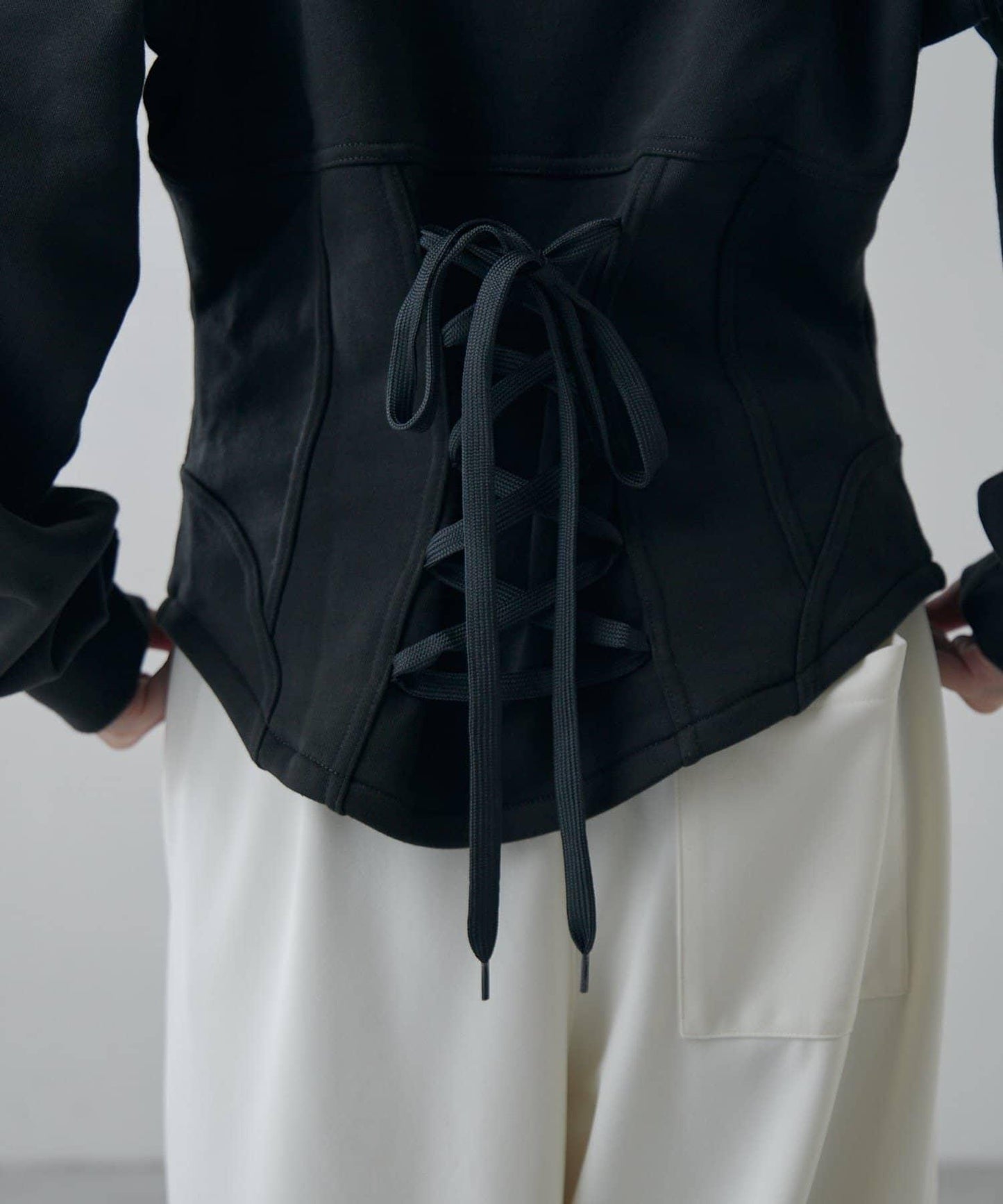 束身衣風格衛衣套頭衫