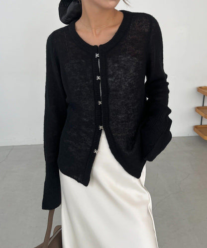 【CAPRICIEUX LE'MAGE】天絲羊毛扣式開衫