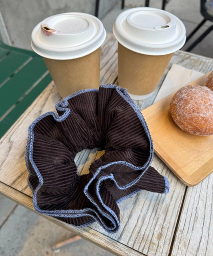 lil燈芯絨蓬鬆髮圈