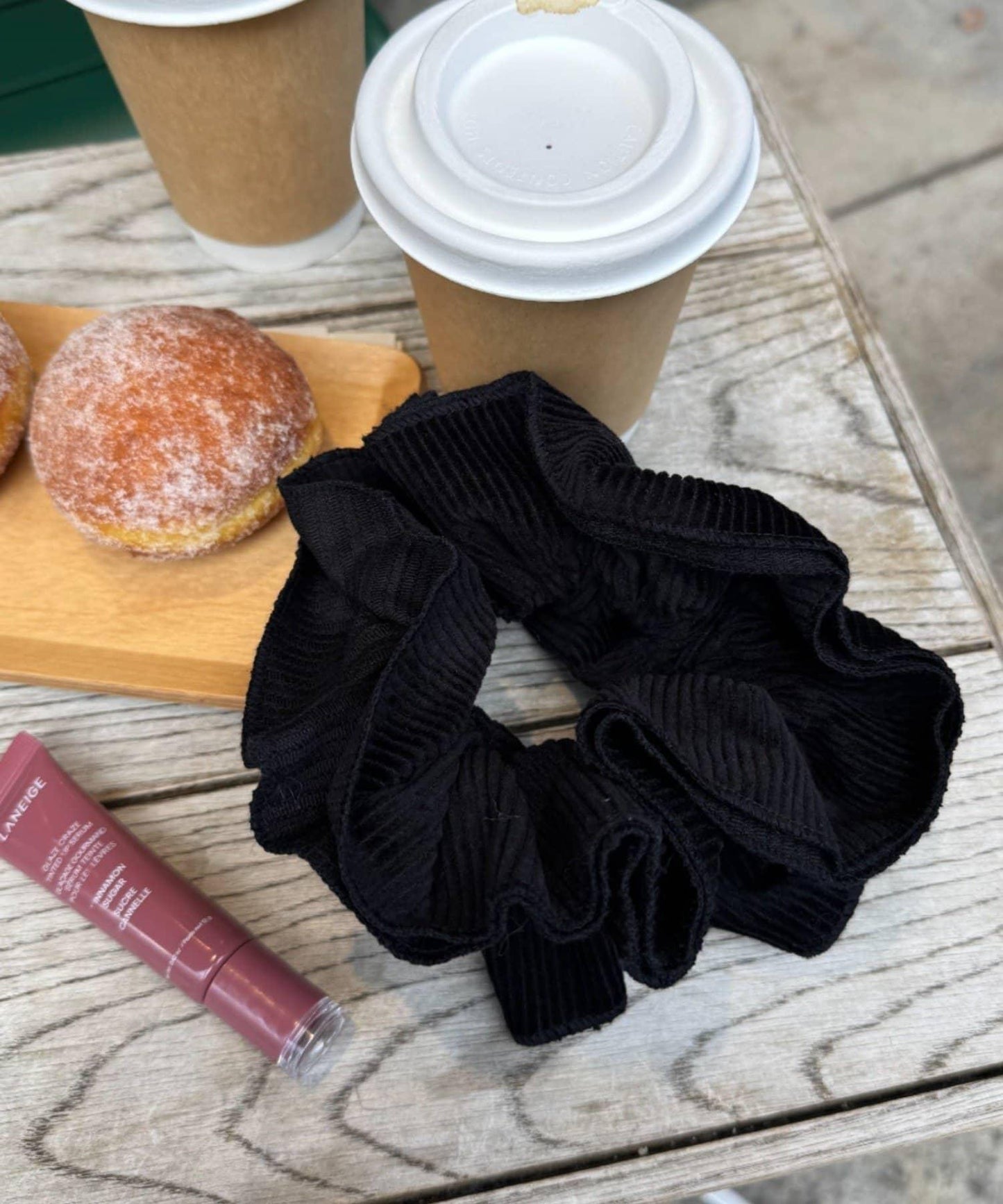 lil燈芯絨蓬鬆髮圈