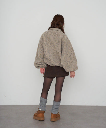 燈芯絨水洗微型短褲