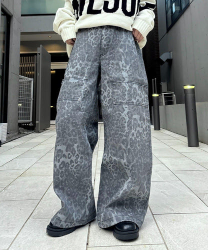 【UNISEX】多款圖案工裝褲