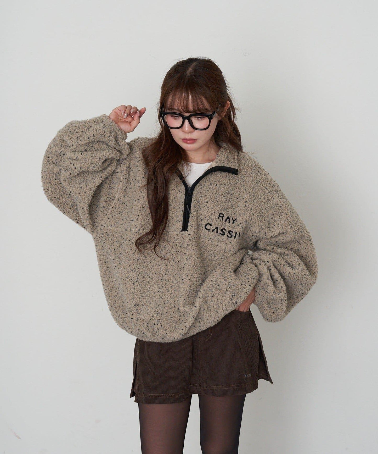 燈芯絨水洗微型短褲