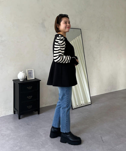 【MOMO】荷葉邊V領無袖外套