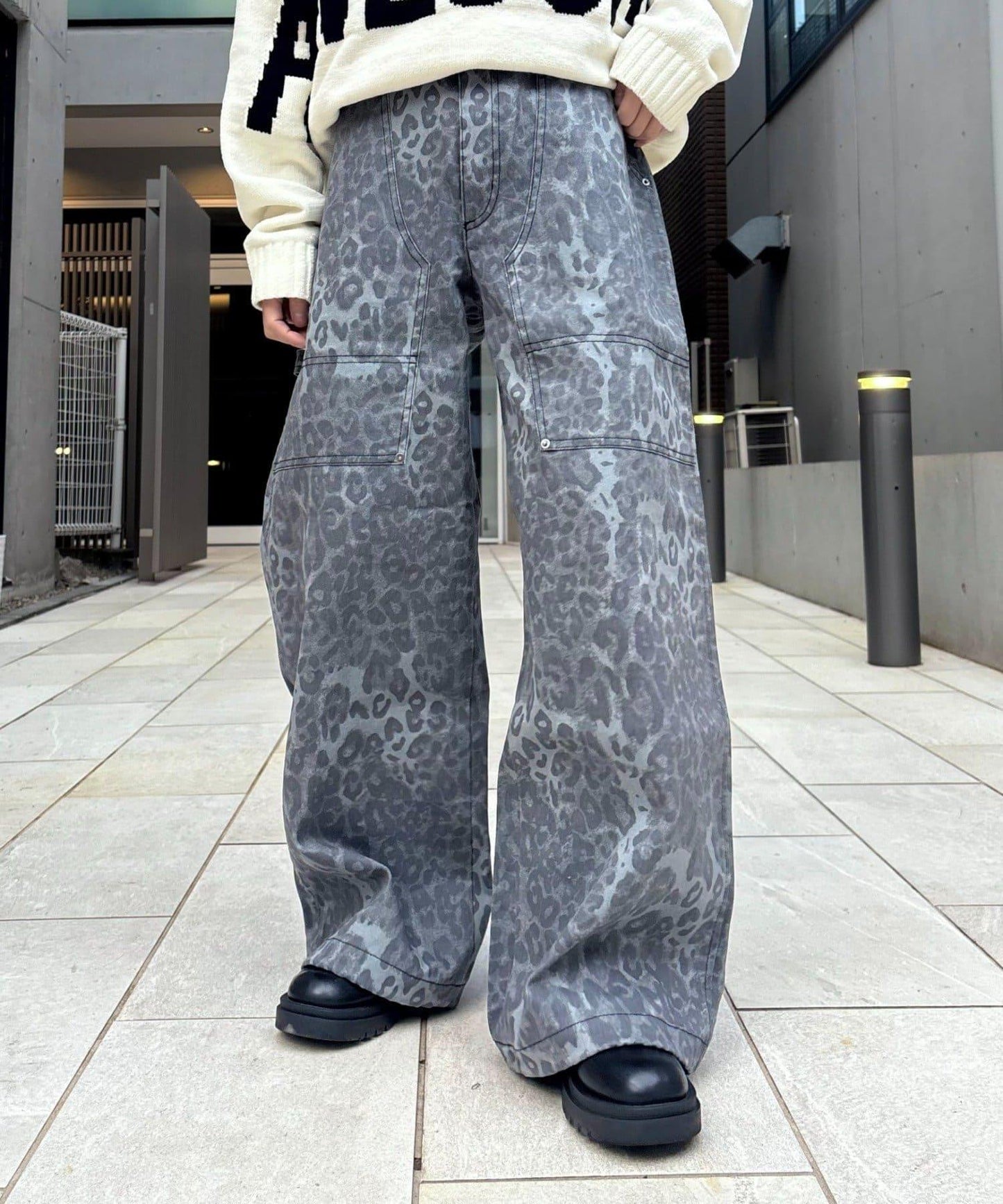 【UNISEX】多款圖案工裝褲