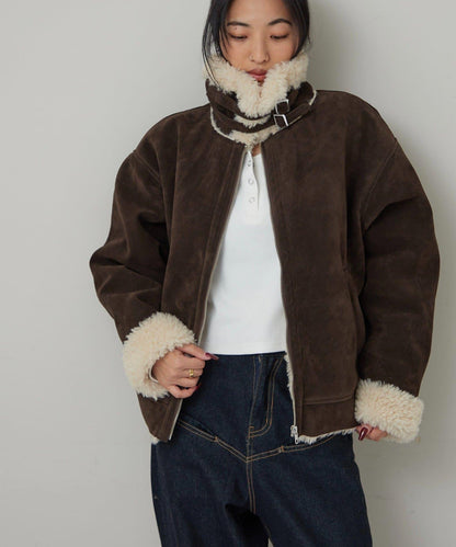 麂皮羊羔絨夾克