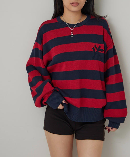 KOOKYN KY提花條紋針織衫