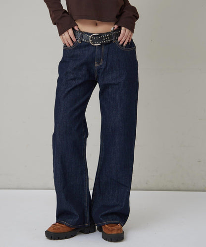 中長款喇叭牛仔褲