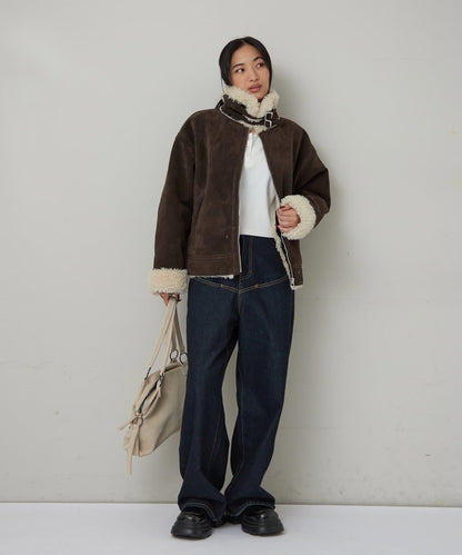 麂皮羊羔絨夾克