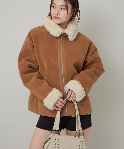 麂皮羊羔絨夾克