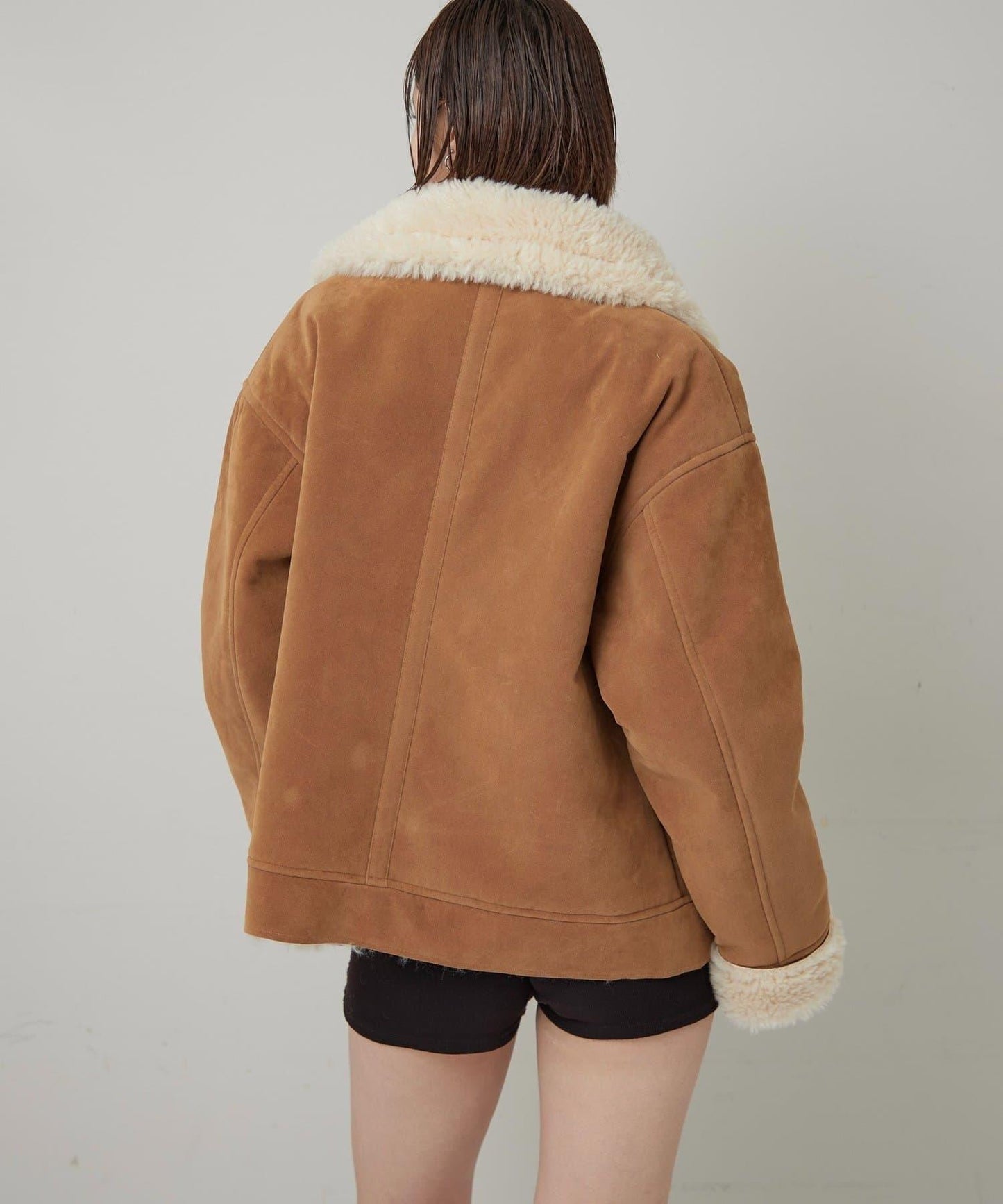 麂皮羊羔絨夾克