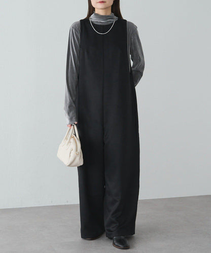 羊毛混紡雙面連體褲