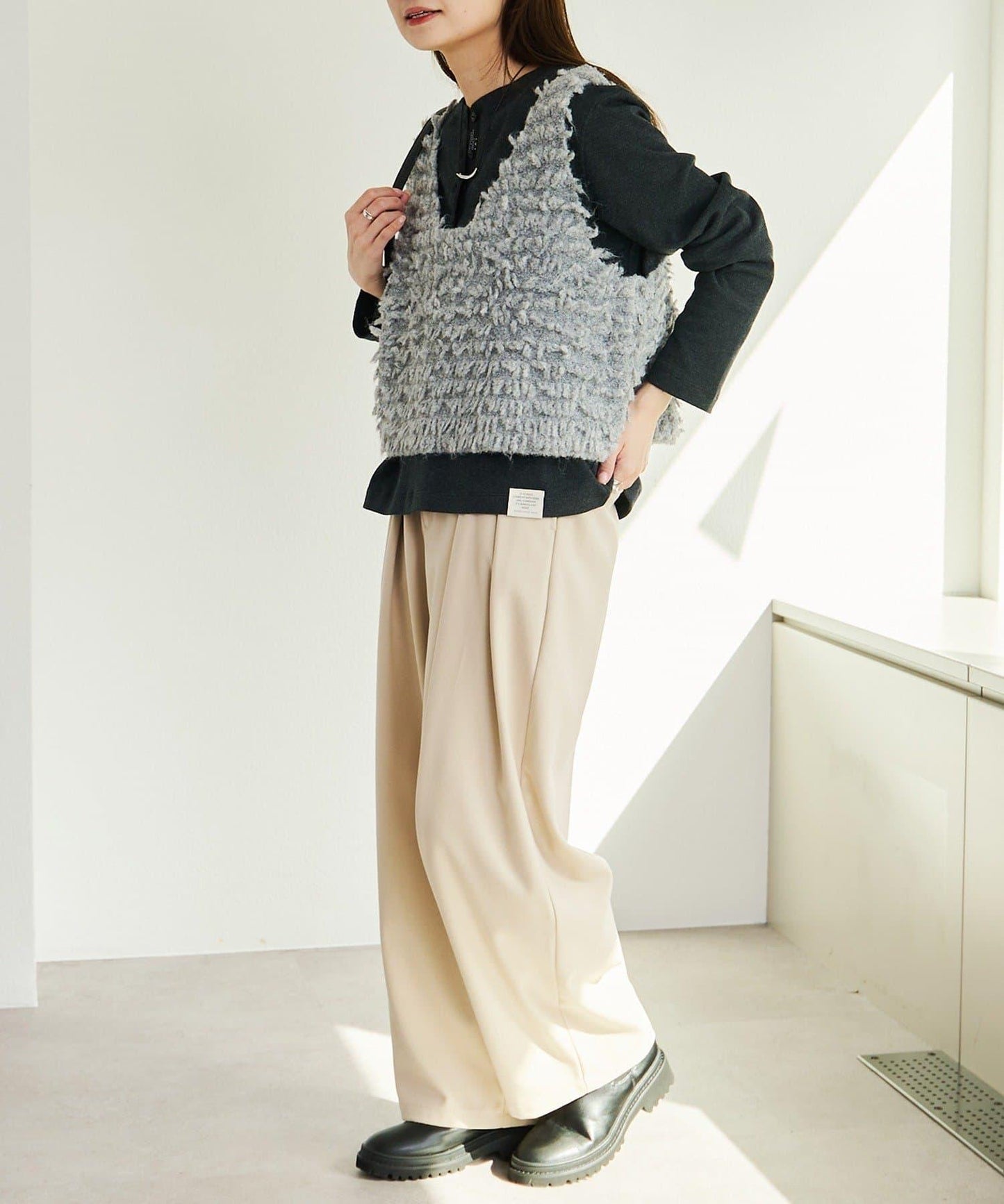 流蘇針織吊帶背心