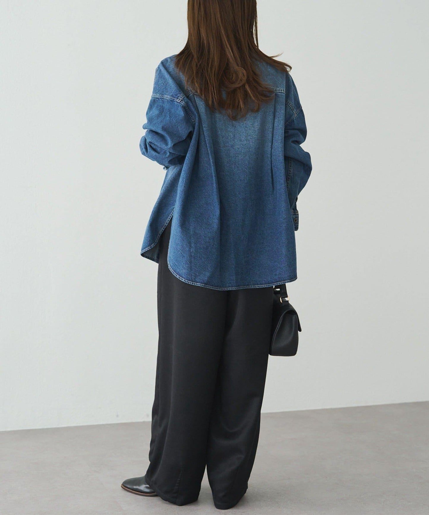 羊毛混紡燈籠休閒長褲