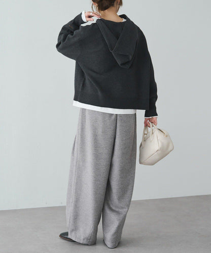 羊毛混紡燈籠休閒長褲