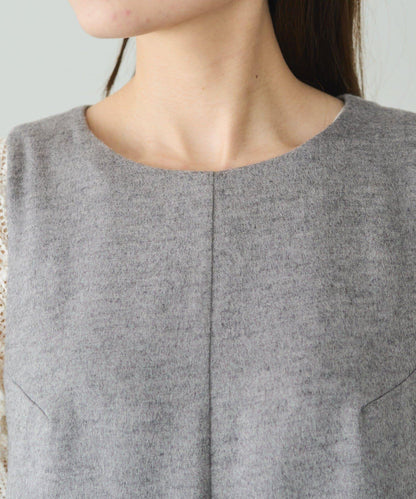 羊毛混紡雙面連體褲