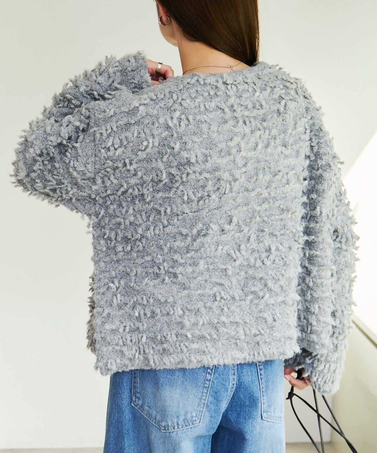 流蘇針織開衫