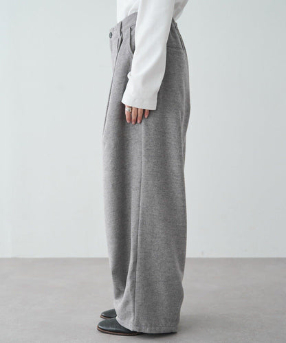 羊毛混紡燈籠休閒長褲