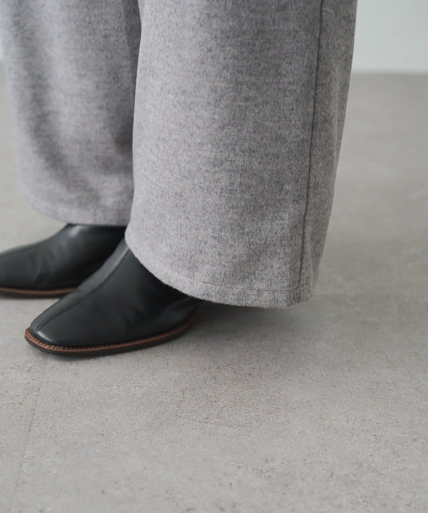 羊毛混紡雙面連體褲