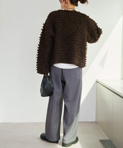 流蘇針織開衫