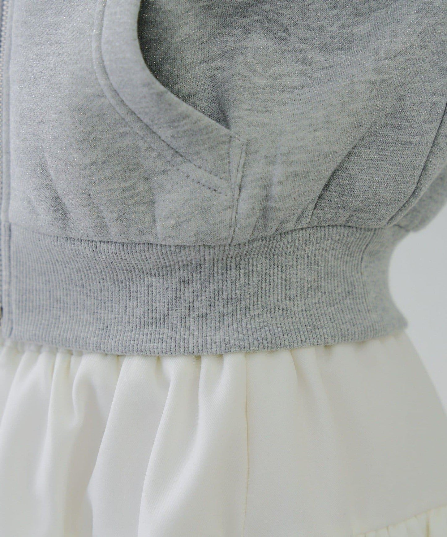 【SETUP對應單品】亮片Logo加絨毛絨連帽衛衣