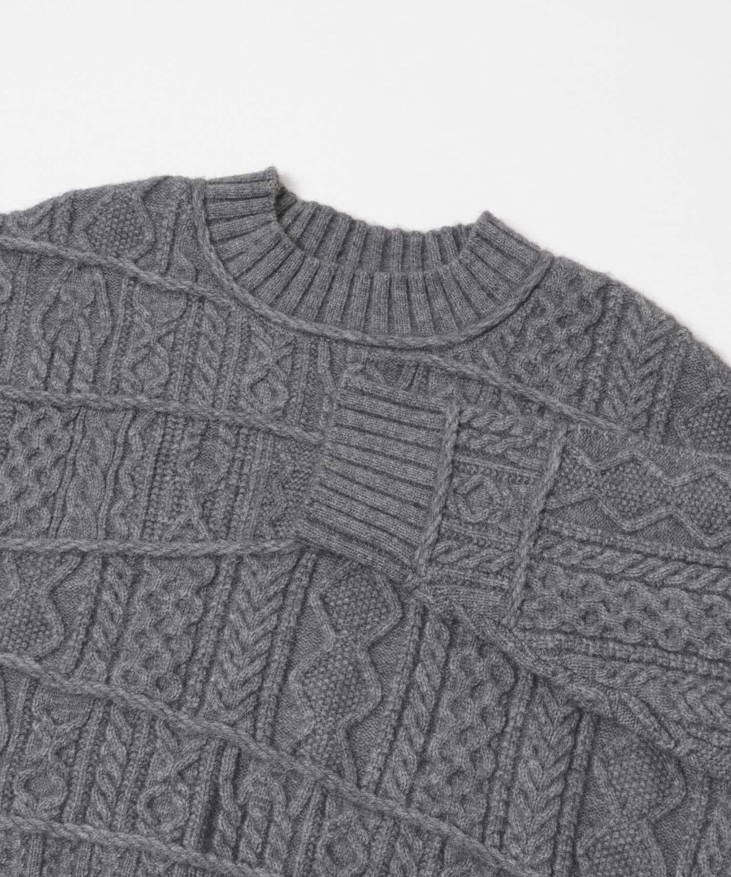 MIX拼色短款針織衫