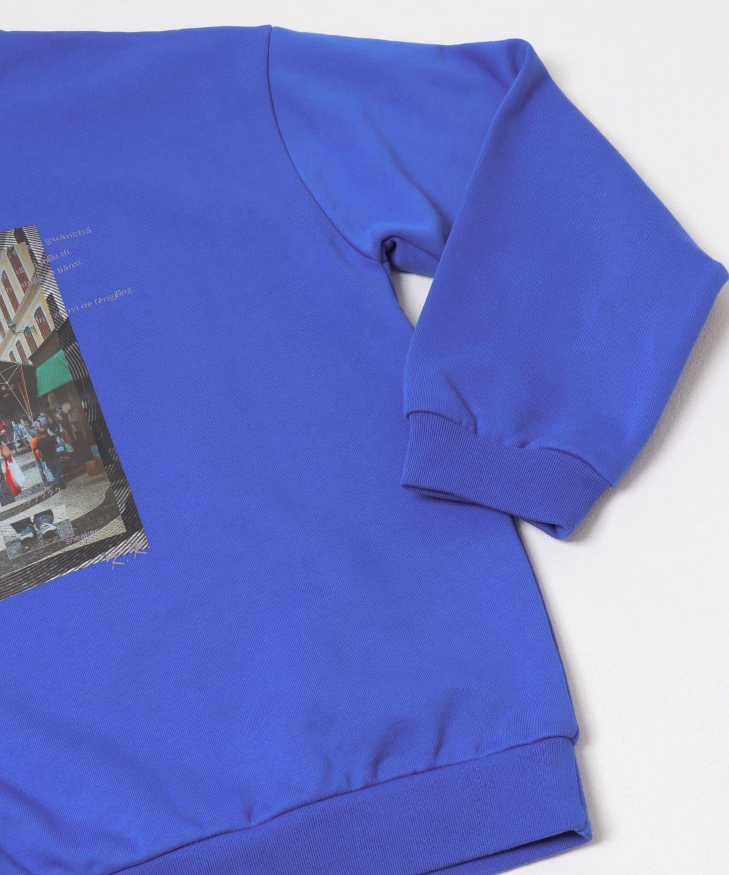 城市風格印花圓領衛衣