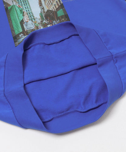 城市風格印花圓領衛衣