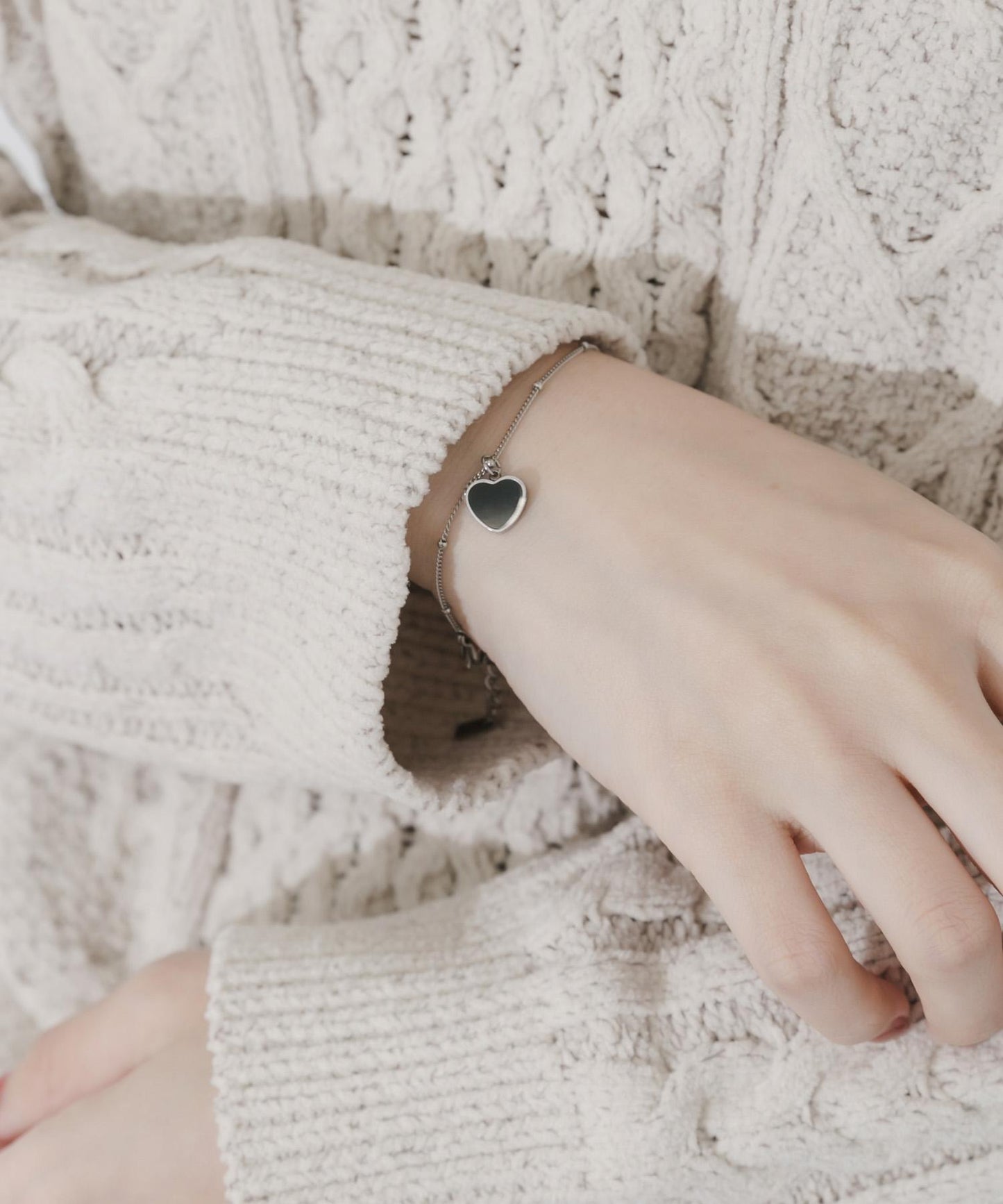 不鏽鋼愛心造型手鍊