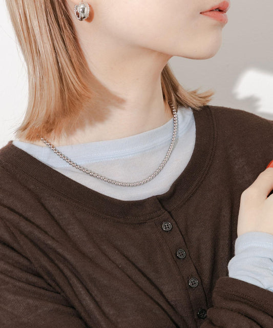 不鏽鋼圓珠鏈項鍊