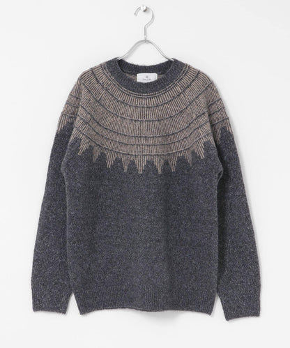 費爾島花紋針織套頭衫