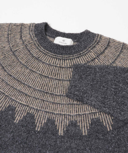 費爾島花紋針織套頭衫