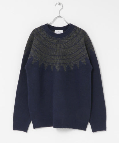 費爾島花紋針織套頭衫