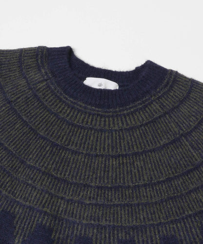 費爾島花紋針織套頭衫