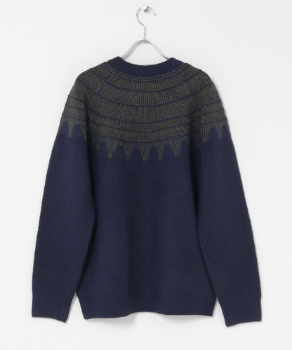 費爾島花紋針織套頭衫