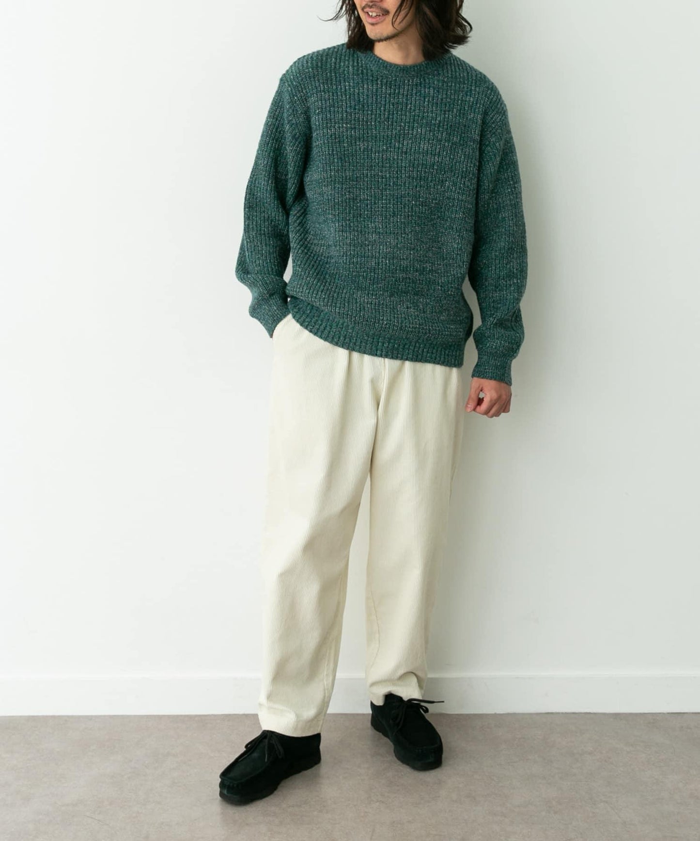 拼色針織套頭衫