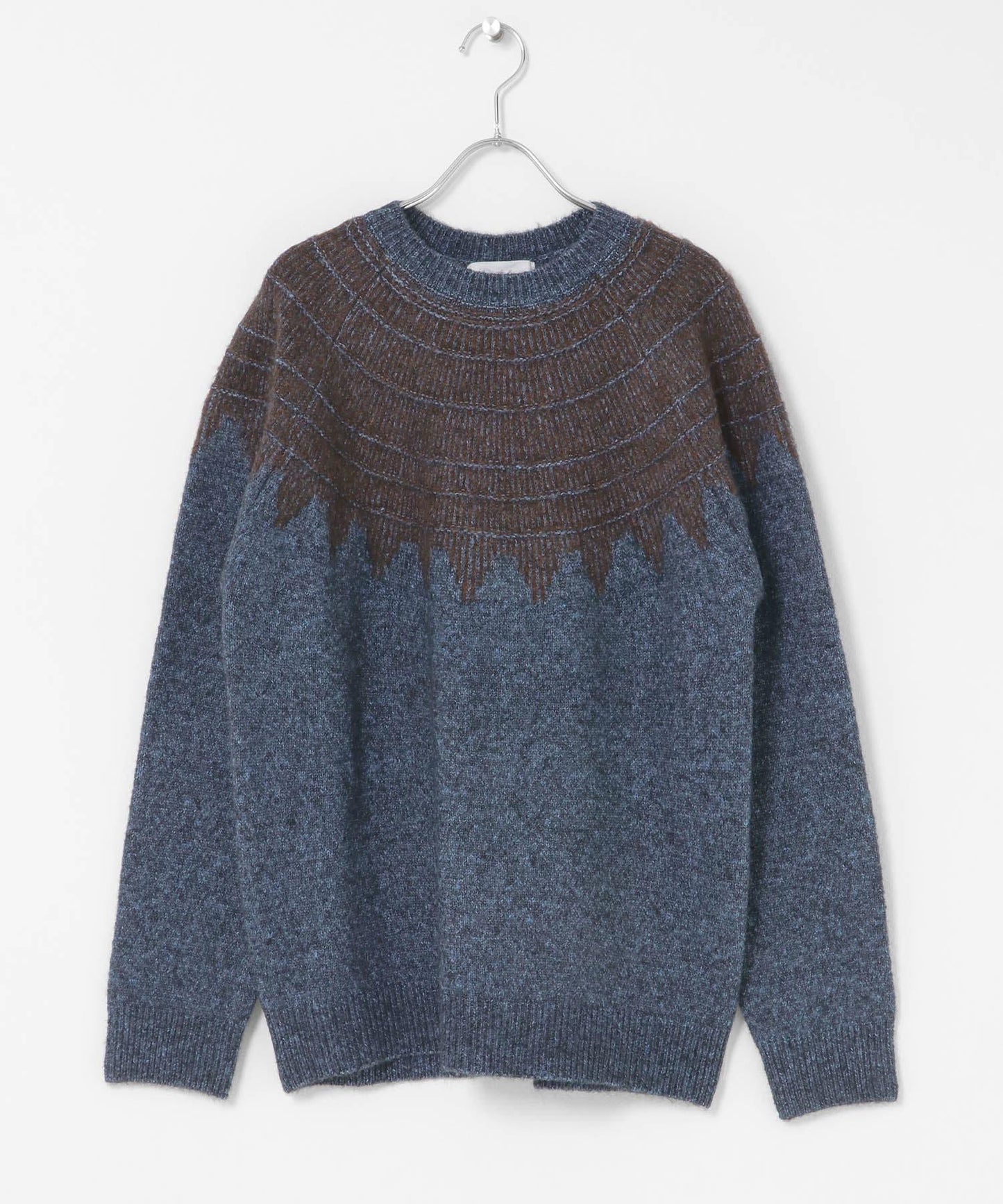 費爾島花紋針織套頭衫