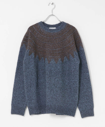 費爾島花紋針織套頭衫