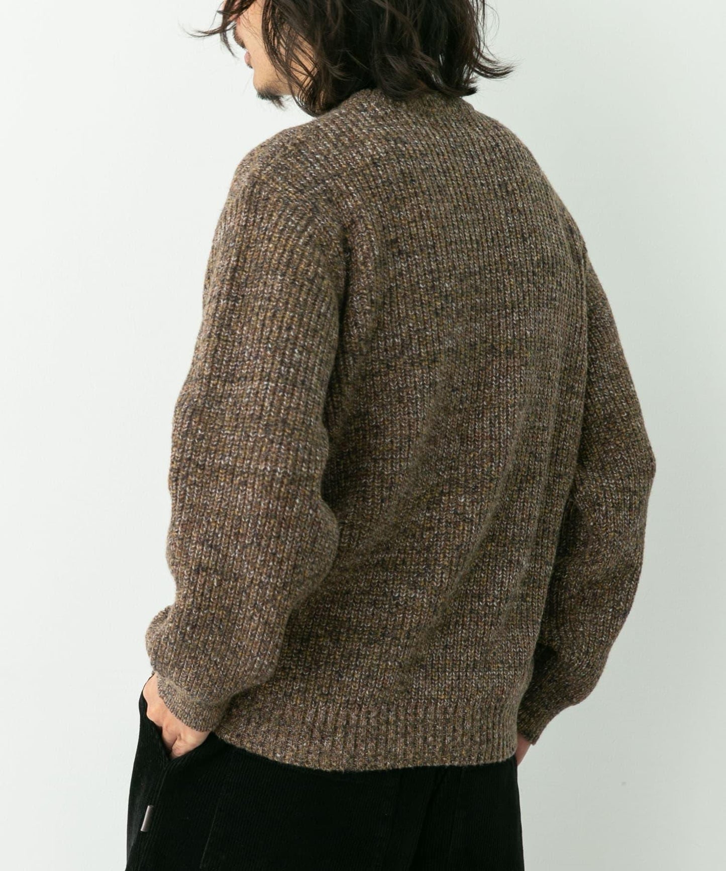 拼色針織套頭衫