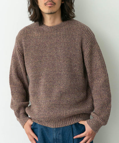 拼色針織套頭衫