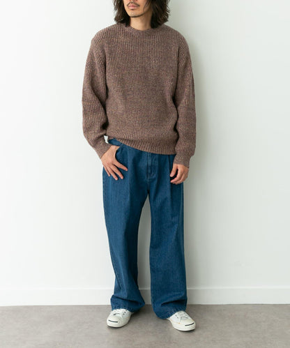 拼色針織套頭衫