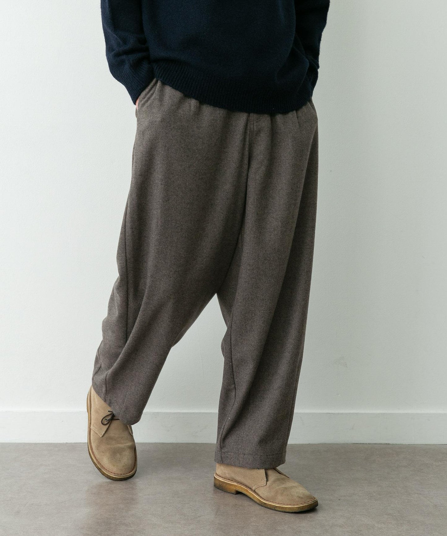 羊毛混紡燈籠褲