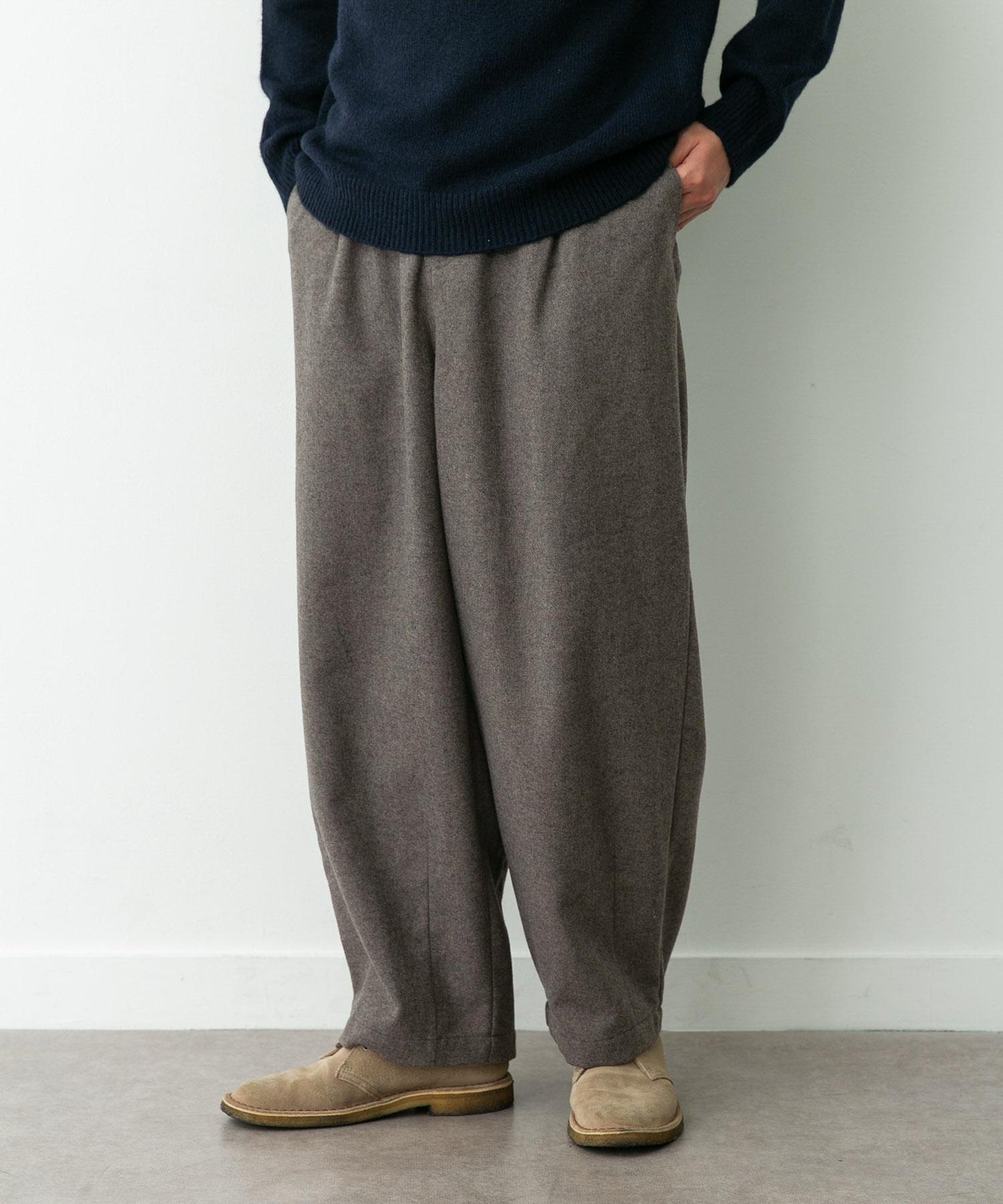 羊毛混紡燈籠褲