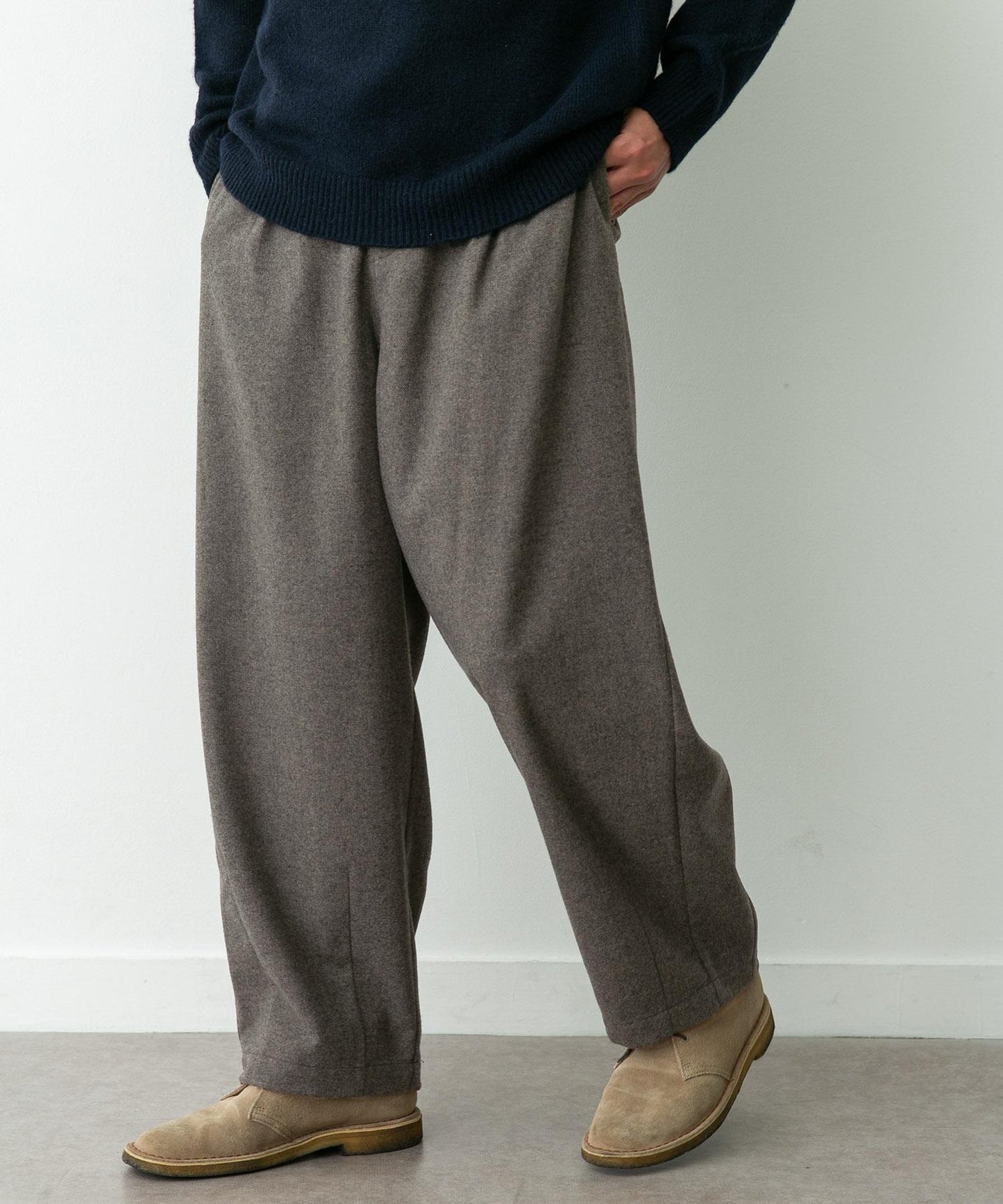 羊毛混紡燈籠褲